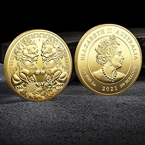 Монети с животни, Златни Възпоменателни монети, ограничена колекция от декоративни монети с предпазен ръкав, късмет номера
