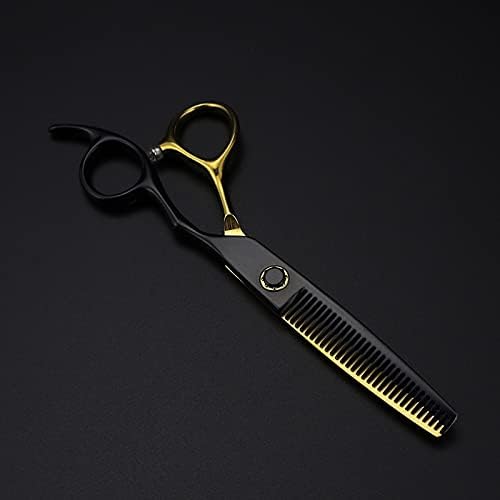 Ножица за подстригване на коса, 6-инчов професионален японски ножици от стомана 440c с черното злато, за стригане, филировочные фризьорски ножици, набор от фризьорски ножици (Цвят: комплект)