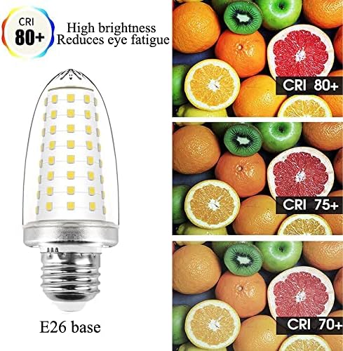 Led царевичен лампа SYXKJ E26 мощност 10 W, еквивалент на 100 W, 110-120 В, led лампа E26 капацитет от 1000 Лумена 6000 До бели на цвят, висока яркост, без регулиране на яркостта на осветлението на основание E26 на