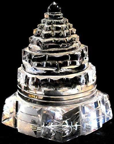 Кристален Шри-Янтра на почвения производство, форма на конус, изработени от стъкло, с размери около 4 см и с тегло 40 г, опаковки от 1 кристал Шри-Yantras в кутия.