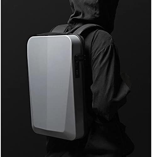 ZWHJL Раница за лаптоп за Мъже, твърд калъф, зареждане чрез USB, защита от петна, защита от Крадец, TSA заключване, Водоустойчива чанта за лаптоп 15,6 (Цвят: черен)