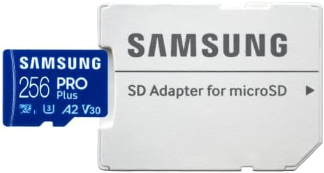 Карта памет Samsung Pro Plus 256GB microSDXC UHS-I с адаптер за Дрона - DJI Mini Pro 3, Mavic 3 Fly, Mavic 3 Cine, Mavic 3 (MB-MD256KA) в комплект с 1 устройство за четене на карти памет от типа Всички с изключение