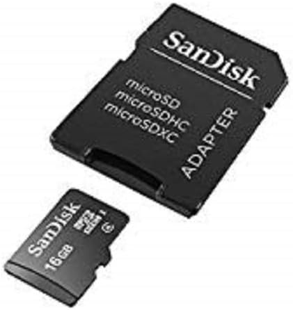 Карта памет SanDisk SDSDQM-016G-B35A 16 GB клас 4 microSDHC с адаптер за SD