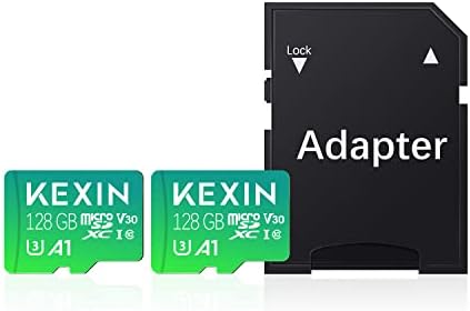 Карта памет KEXIN 128GB Micro SD Class 10, U3, V30, A1 Ultra microSDXC UHS-I, 2 опаковки