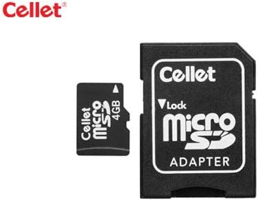 Карта памет Cellet microSD 4 GB телефон за Garmin nuvi 500 с адаптер за SD карта.