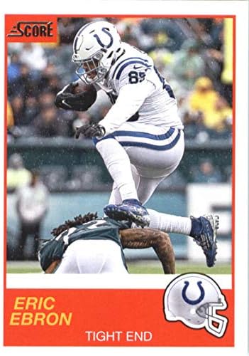 Футболен сметка 2019 58 Ерик Эброн Индианаполис Колтс Официалната търговска картичка NFL, направена Панини