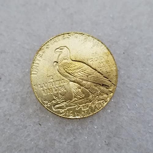 Старинни Занаяти Американски 1908 5 Златни Монети Индийски Монети Сребърни Долара Колекция на Външната търговия