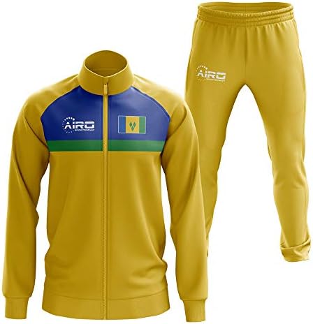 Аэроспортивная облекло Идеен футболен костюм Сейнт Винсент и Гренадин (жълт)