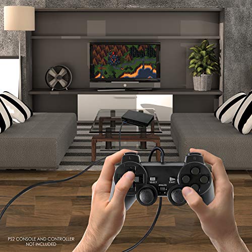 Удлинительный кабел на контролера EVORETRO, съвместим с кабелна Playstation 2 PS2 [2] 6 фута – 1,8 м