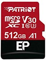 Карта памет Patriot 256GB A1 / V30 Micro SD за телефони и таблети с Android с възможност за запис на видео във формат 4K - PEF256GEP31MCX
