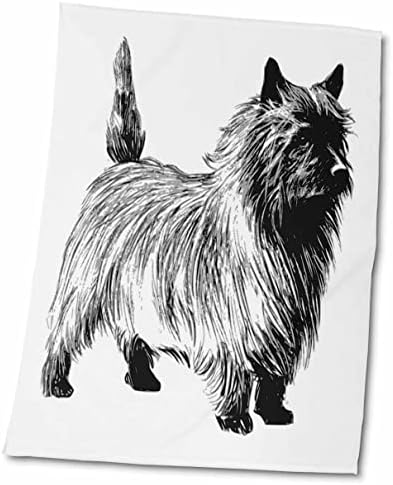 3 Куче Роза Флорен - Скица кучета Керн териер - Кърпи (twl-61969-1)