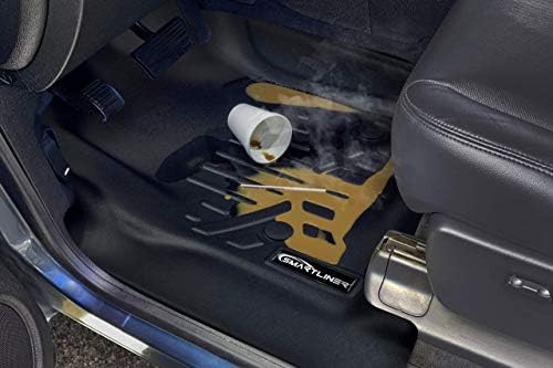 MAXLINER Custom Fit Подови постелки 1-ри ред liner четки Set Черен Съвместима с Chevrolet Blazer 2019-2022 г. на издаване