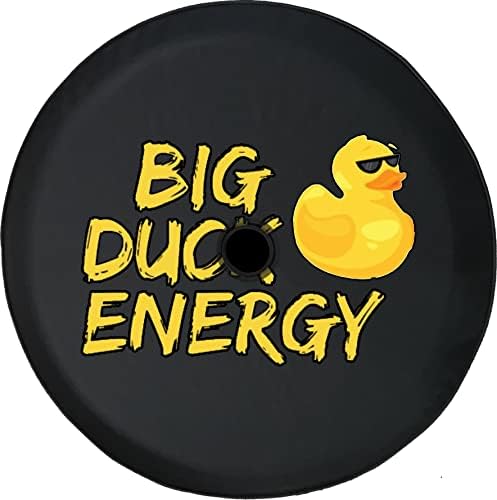 Капачка гуми Big Duck Energy Yellow Rubber Duck с Дупка за резервна Камера, подходящи за 17-20-инчов джанта|гуми 32-33