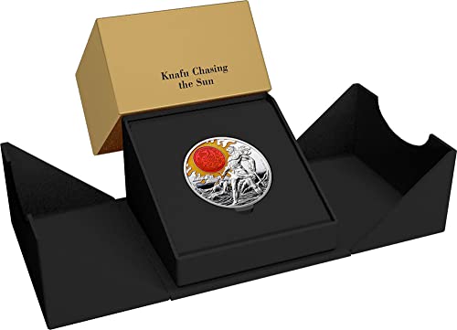 2022 DE Модерна Възпоменателна монета PowerCoin Kua Fu В Преследване на Слънцето на 5 Грама Сребърна монета 10 $ Ниуе 2022 Proof