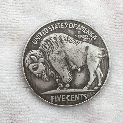 Перлено бял Творчески Модел на американския Бизон 1913 г. 骷髅 Колекция от монети 191