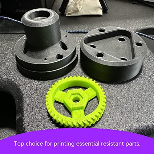 Найлон темата за 3D-принтер NAGA PA6 1,75 мм, бобини с тегло 1 кг (2,2 кг), точност +/- 0,02 мм, за отпечатване на здравите части (черен)