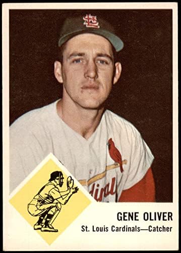 1963 Fleur # 62 Джин Оливър Сейнт Луис Кардиналс (Бейзболна картичка) EX/MT Кардиналите