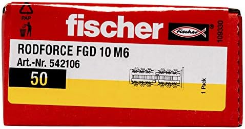Контакти с дърворезба Fischer Rodforce Fgd 10 M6 В опаковка по 50 броя