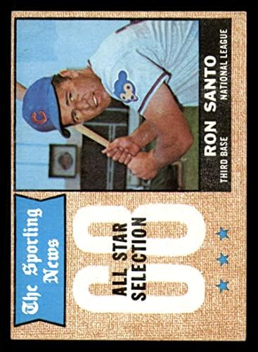 MLB бейзбол 1968 Topps #366 Рон Санто В РОЛЯТА на EX Excellent Cubs