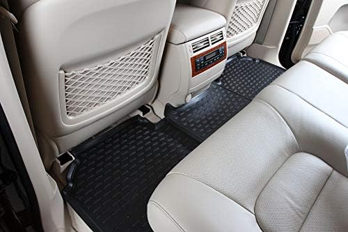 Подходящ за 2023-2018 Subaru Crosstrek/2023-2018 Subaru Impreza, Подложки за преден и 2-ри ред седалки, комплект от плочки за всякакви метеорологични условия, пълен комплект обшивки (черен)