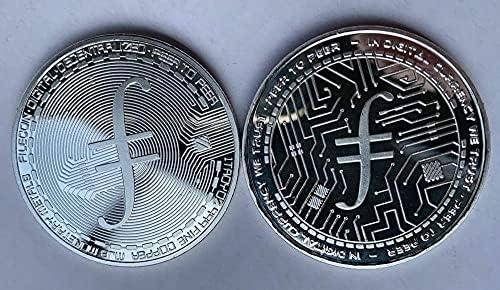 Криптовалюта Виртуална Валута | сребърно покритие Художествена Монета Challenge Bitcoin Лъки Coin Подарък Колекция от Монети с Пластмасова Кутия