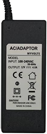 Захранващ Адаптер MyVolts 12V Съвместимо с монитор Samsung PSCV360104A/Уплътнител за него - штепсельная вилица САЩ
