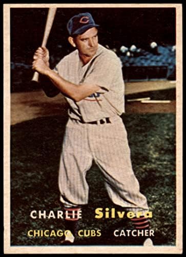 1957 Topps 255 Чарли Сильвера Чикаго Къбс (Бейзболна карта) в Ню Йорк Къбс