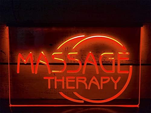 Неонова реклама на салон за масаж DVTEL, която симулира Led лампи, Светещи Букви, Знак, Акрилна Лента, Неон Декоративни светлини, 40x30 см, Ресторант, Бар, кафе-сладкарница (