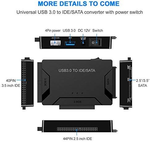 USB 3.0 SATA IDE ATA Адаптер за пренос на данни 3 в 1 за преносими КОМПЮТРИ ЗА 2.5 И 3.5HDD Драйвер на твърдия диск с Храненето
