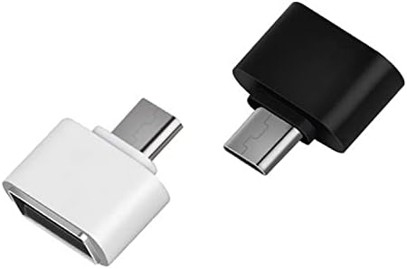 USB Адаптер-C Female USB 3.0 Male (2 опаковки), който е съвместим с вашите Xiaomi Mi 8 Pro, за многофункционално преобразуване допълнителни функции, като например клавиатури, флаш памети, мишки и т.н. (Черен)