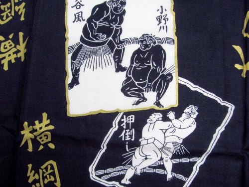 JapanBargain, Японското Мъжки Памучни Кимона Юката, Халат за Баня, Сумо Дизайн, Произведено в Япония