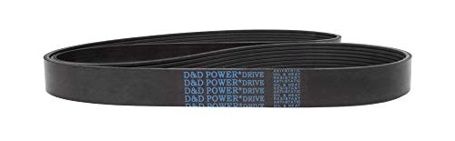 Клиновой колан D&D PowerDrive 445J10 Поли, 10 ленти, Гума