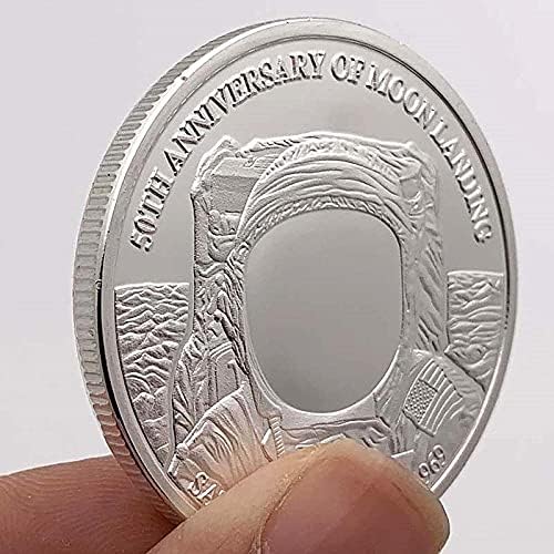 Събиране на монети Възпоменателна Монета 376_ Иконата на Космическите Следи от Посеребренный Ред на Медитация Монета Самолетоносач Възпоменателна Монета, Монета Астронавти