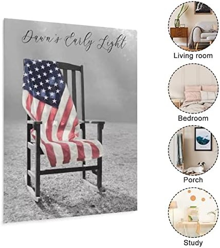 Стария стол на американския Знамето, Стенно изкуство, флаг Патриоти, Снимки, Офис Монтиране на изкуството, Платно, Художествен Плакат, Стенно изкуство, Принт, Модер?