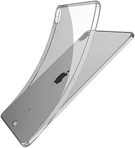 Прозрачен калъф за iPad Pro 11 инча, модел 2022/2021/2020, дизайн Puxicu Тънък, Гъвкав Мек Защитен калъф от TPU за iPad Pro 11 см (4-ти, 3-ти и 2-ри поколения), прозрачен