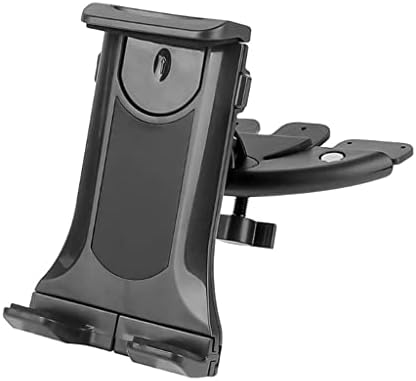 Автомобилен CD-слот WALNUTA, Поставка за таблета, Универсална скоба за монтаж на мобилен телефон с планшетному КОМПЮТРИ с диагонал 4-12 инча (Цвят: черен размер: Универсален)