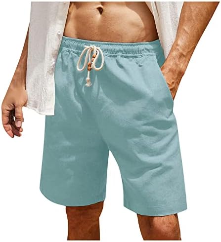 DuDubaby Бързо Съхнещи Мъжки Къси Панталони, Мъжки Летни Улични Модни Основни Свободни Дишащи Бързо Съхнещи Ежедневни Панталони