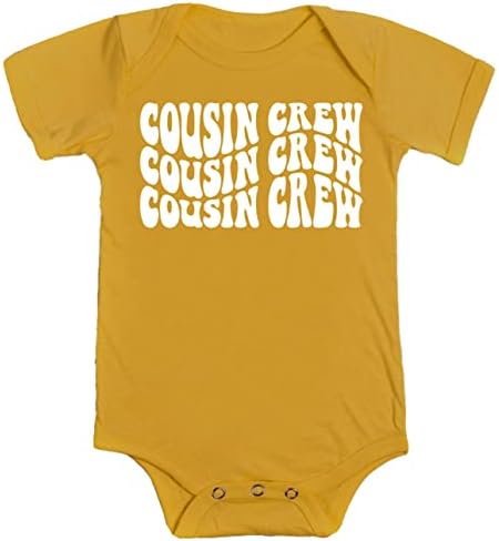 Вълнообразни тениски Cousin Crew за деца и младежи, за Веселите Семейни комплекти