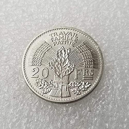 Старинни Занаяти 1941 Френска Монета Обикновена Монета Колекция 434Coin Възпоменателна Монета