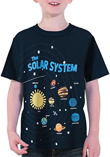 Летни Детски Дрехи Детска Тениска С Къс Ръкав Детски Дрехи За момчета на Звездното Небе Кръгла Облекло За Момичета на 18 Месеца