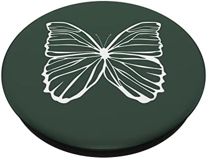 Попсокеты White Хънтър Green Butterfly с възможност за смяна на PopGrip