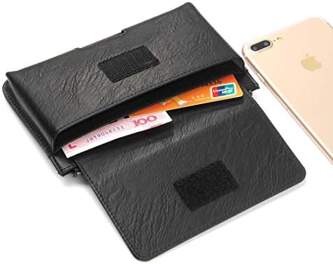 LVSHANG Чанта-Кобур за телефони, Кожени Калъфи за телефон, Калъф с линия на колана си, Поясная чанта за Samsung Galaxy Note10/s10/s20/S7edge/s10e/ S9/ S8/ S7/ S6 edge / S6/ S5 / Note 5 / Note 4 /Note 3 (Черен цвят)