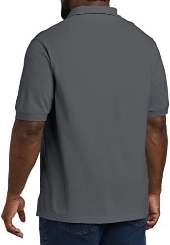 Риза с къси ръкави от Пикейной окото DXL за големи и високи жени Essentials с къс ръкав