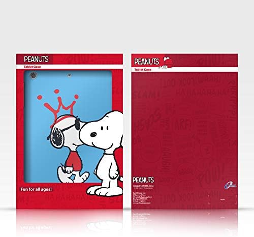 Дизайн на своята практика за главата Официално лицензиран Peanuts Hellos Charlie Brown Кожен Калъф-книжка-джобен формат и е Съвместим с Apple iPad Pro 12.9 2020/2021/2022