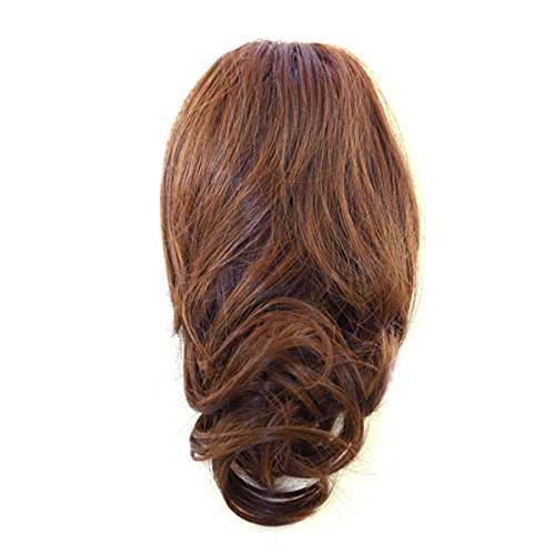 Перука от косата Priscilla BS-01, с натурални swirls, огнеупорни, TBK, черен