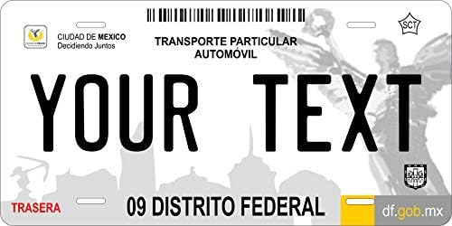 Фотозонега Федерален окръг 2013 Мексико Персонални Потребителски Етикет Новост Превозно Средство, Автомобил, Автомобил Мотоциклет, Мотопед под Наем, Регистрационен номер на Мотора