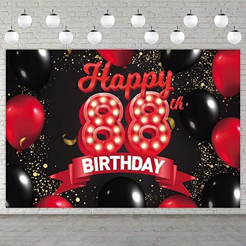 От 91-ви Рожден Ден, Червено-Черно Знаме, на Фона Украса, балони, Тематичен Декор за Момичета, Жени, Принцеси, 91 Г., рожден ден, Рожден Ден, Подпори За Фотобудки, Аксесоа?