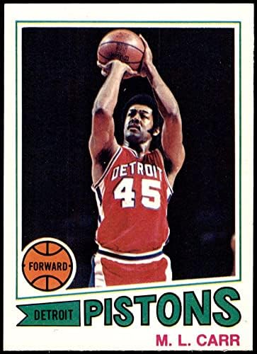 1977 Topps 47 МЛ Кар Детройт Пистънс (Баскетболно карта) в Ню Йорк Пистънс Гилдфорд Колеж