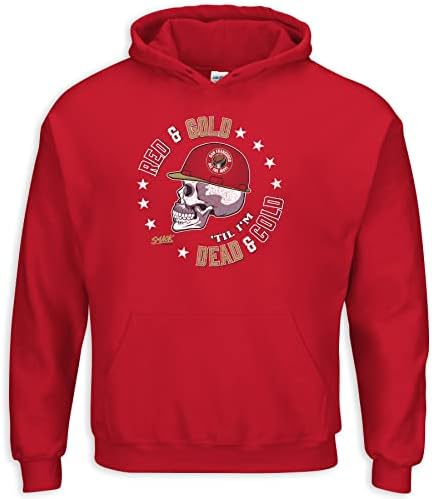 Тениска Red & Gold Til I ' m Dead and Cold за футболните фенове Сан Франциско (SM-5XL) (Червен hoody с качулка, XX размер)