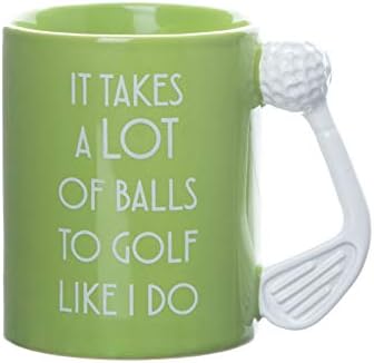 Подаръци боксьор За игра на голф, като мен, се изисква много топки Ново, Подарък чаша за голф | Зелен цвят, С бяла дръжка за стика за голф | Страхотен подарък За него